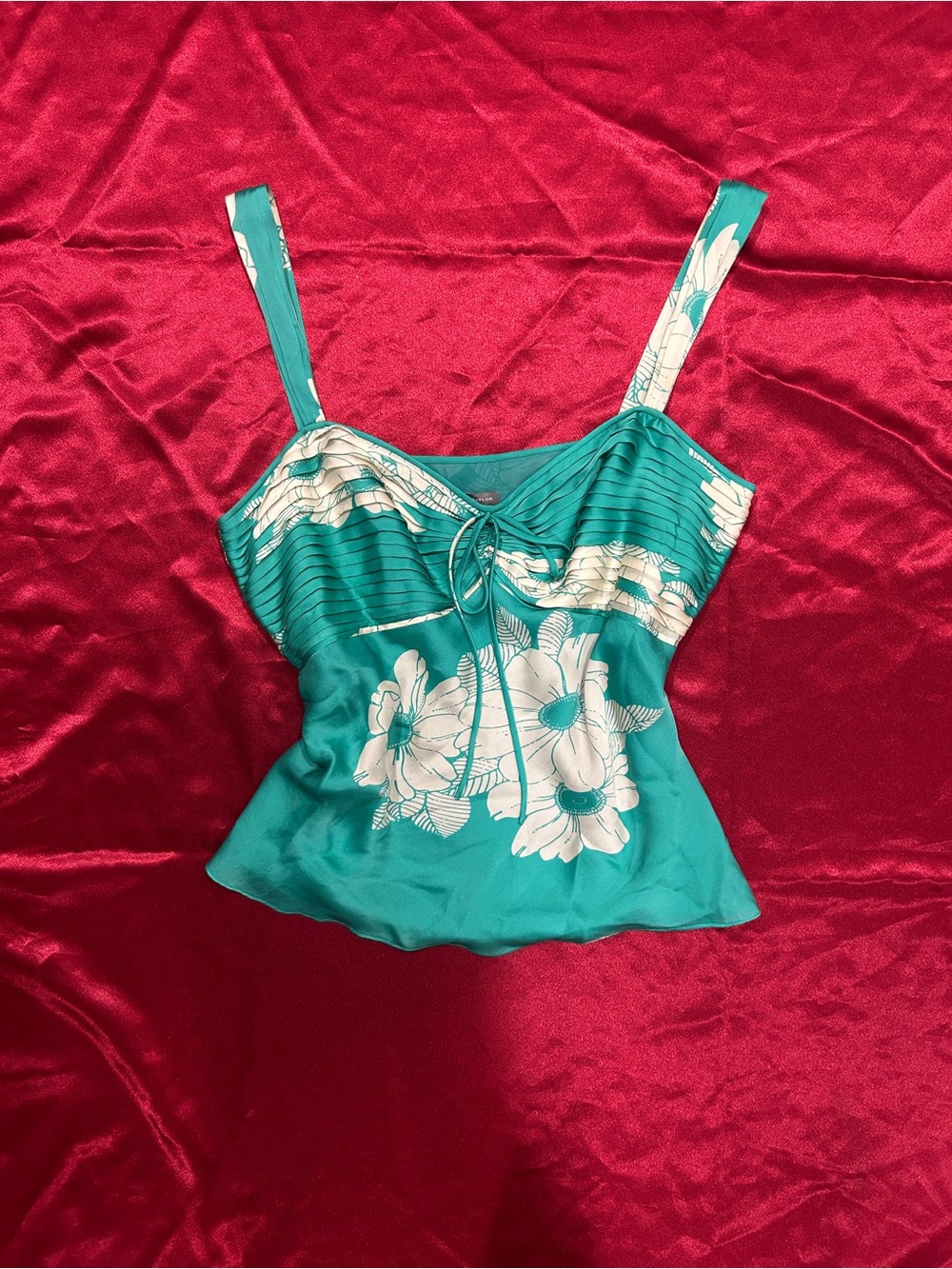 Y2K Ann Taylor silk tank cami NWT
